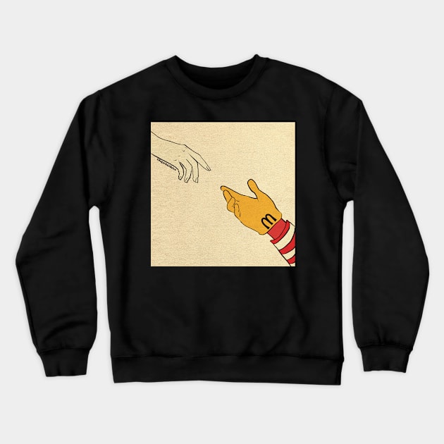 Mcdonalds hand #2 Crewneck Sweatshirt by SugarSaltSpice